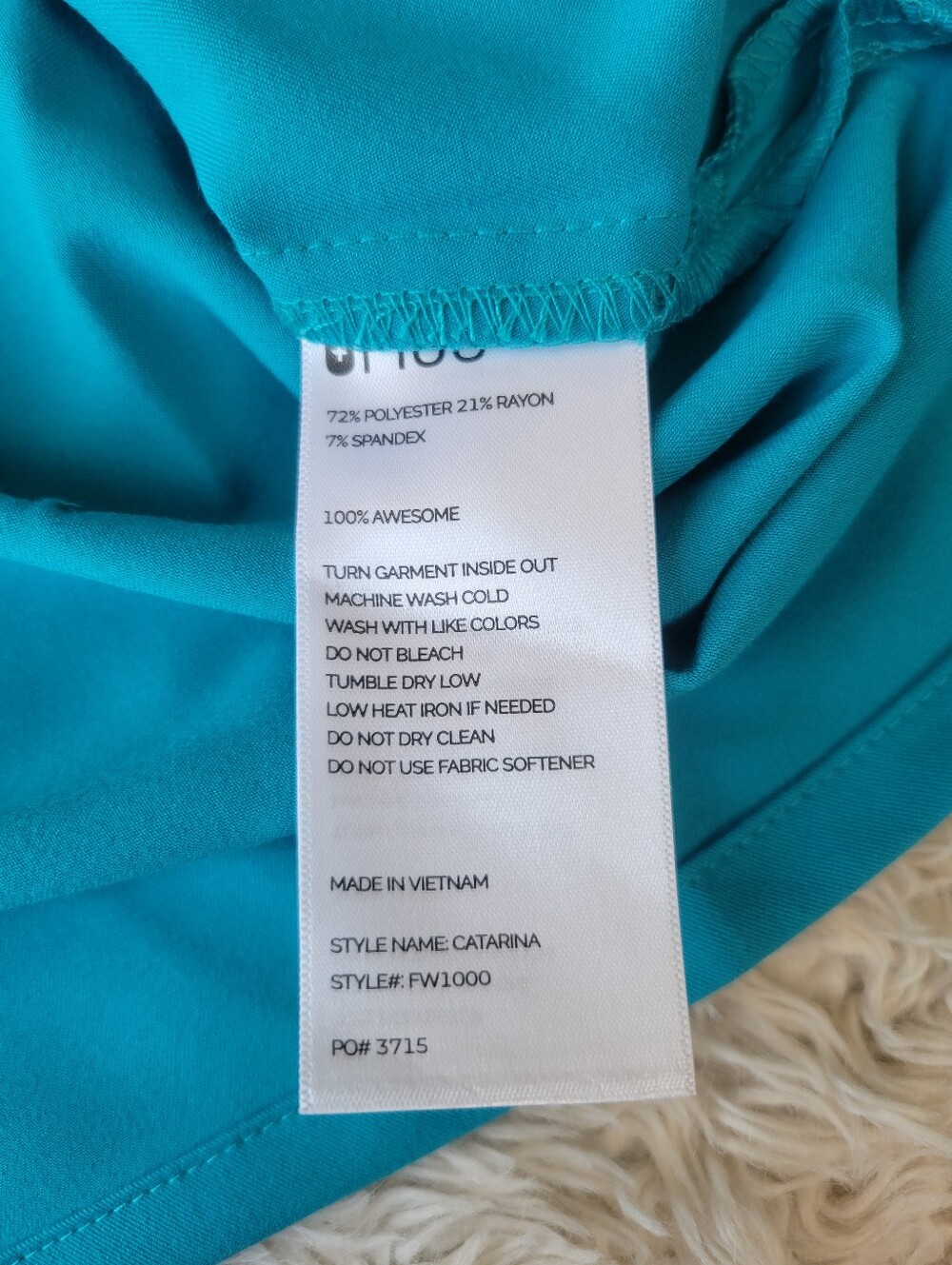Figs Teal Catarina One Pocket Scrub Top Size XXS Womens NWT New - Picture 6 of 6